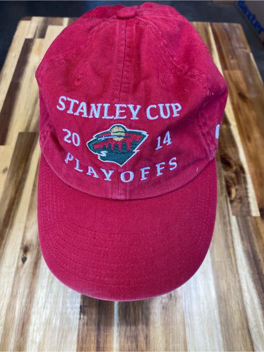 Minnesota Wild NHL Stanley Cup Playoff Cap 2014 Red Adjustable Band